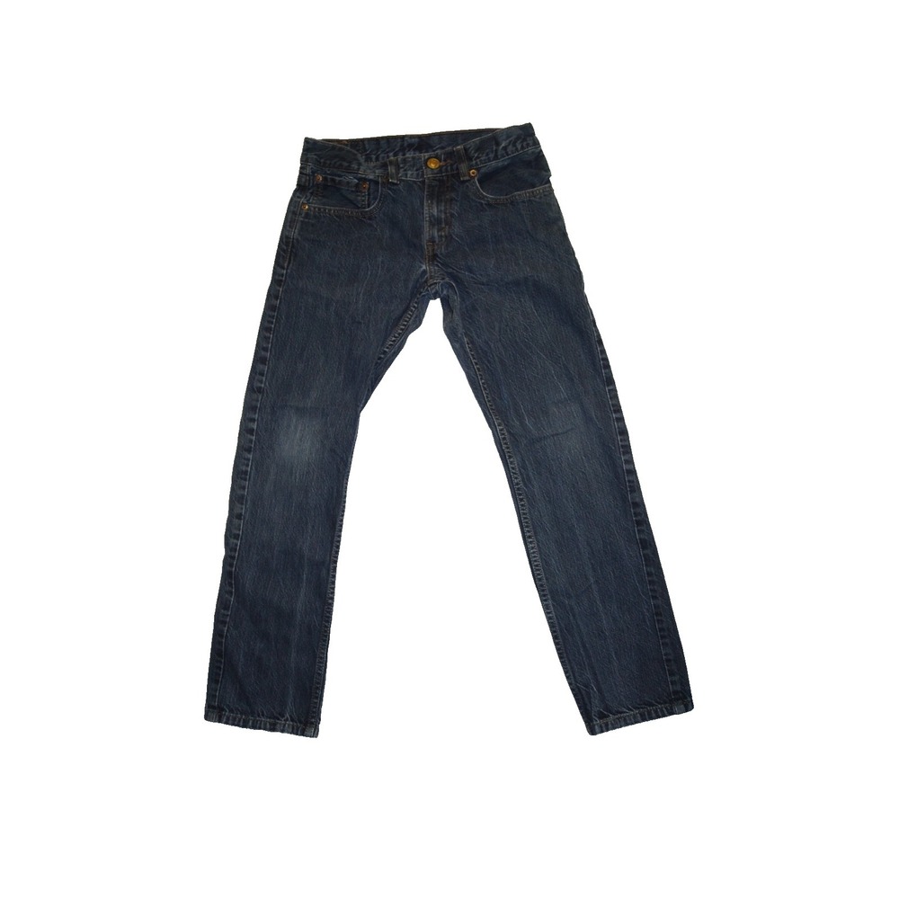 Levis 513 Jeans Mens 28X28 Blue Denim Dark Wash Stretch J14